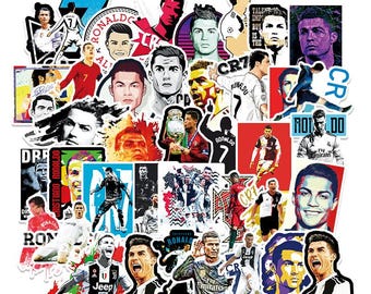 Cristiano Ronaldo Stickers – CR7 Vinyl Decals for Laptop, Phone (24 Pcs)