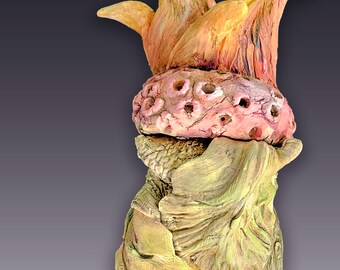 Controlled Bun ceramic sculpture by artist Victoria Rose Martin