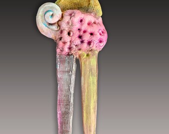 Puffball ceramic sculpture by artist Victoria Rose Martin
