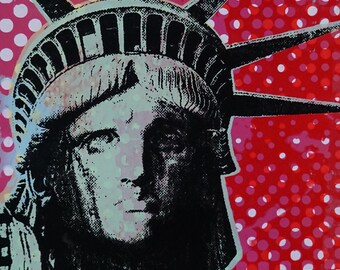Lady Liberty Layered Print