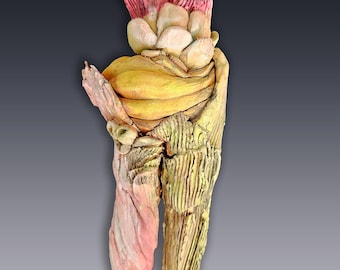 Coral sea creature ceramic sculpture by artist Victoria Rose Martin