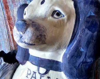 Palm B!tch dog sculpture by artist Victoria Rose Martin