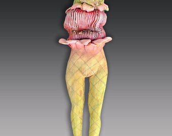 Banana ceramic sculpture by artist Victoria Rose Martin