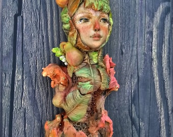 Leafy Love ceramic sculpture by artist Victoria Rose Martin