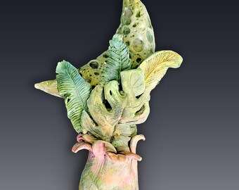 Moon Over Miami 3: ceramic sculpture by artist Victoria Rose Martin
