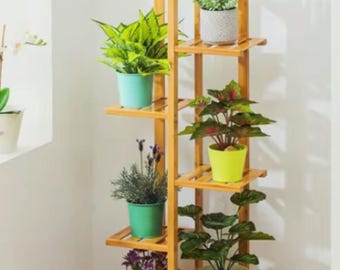 Bamboo 5 Tier Plant Stand Rack