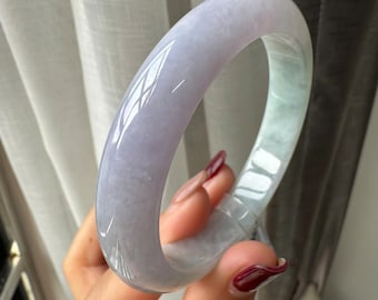 Natural Grade A Burma Jadeite bangle 54.73mm - Untreated - Certificated