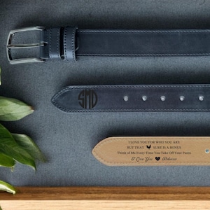 Custom Engraved Belt For Men, Personalized Leather Belt, Gift for Him, Father’s Day Gift, Boyfriend Gift, Anniversary Gift, Gift For Husband