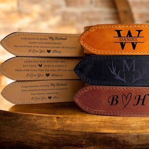 Personalized Leather Belt, Custom Engraved Belt For Men, Gift for Him,Father’s Day Gift, Boyfriend Gift, Anniversary Gift, Gift For Husband