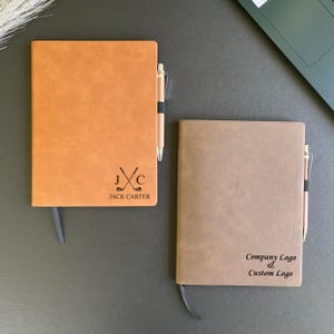Customized Leather Notebook, Gratitude Journal,  Christmas Day Gift for Husband, Gift For Father, Personalized Leather, Company Gift,