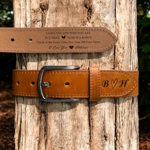 Personalized Belt for Dad, Gift for Him, Custom Leather Belt ,Personalized Men&#39;s Belt, Gift For Husband, Gift for Boyfriend, Christmas Gift