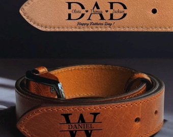 Personalized Leather Belt for Anniversary, Christmas Gift For Men, Engraved Leather Belt, Father’s Day Gift for Husband, Valentines Day Gift