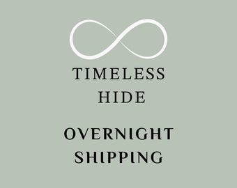 Add Overnight Shipping: Timeless Hide Leather Journal/Belt