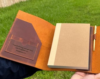 Leather Personalized Journal, Graduation Gift For Him, Personalized Leather Journal Refillable Notebook, Travel Notebook, Father's Day Gift