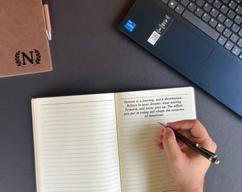 Custom Journal, Engraved Leather Journal, Personalized Journal, Custom Leather Journal, Personalized Leather Journal, Journal and Notebook