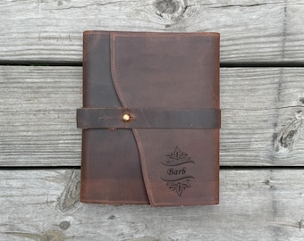 Refillable Full-Grain Leather Journal: Leather Personalized Journal, Engraved Journal, Christmas Gift, Gift For Him, Travel Notebook,