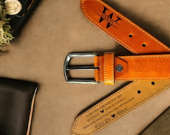 Personalized Leather Belt Gift, Custom Leather Belt, Men's Leather Belt, Gift For Husband, Gift for boyfriend, Groomsmen gift