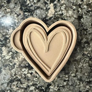 Heart car freshie silicon mold