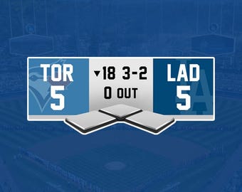 2025 WS Baseball 18th Inning Game 3 Vinyl Sticker 3”x1.25”