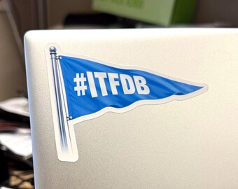 Los Angeles LA #ITFDB It’s Time for (D) Baseball Flag Sticker