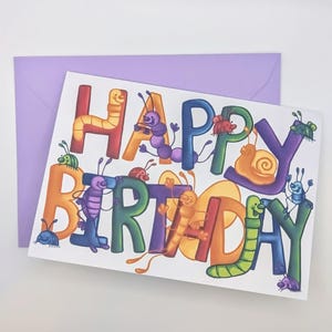 Alles Gute zum Geburtstag Bug Critter Karte