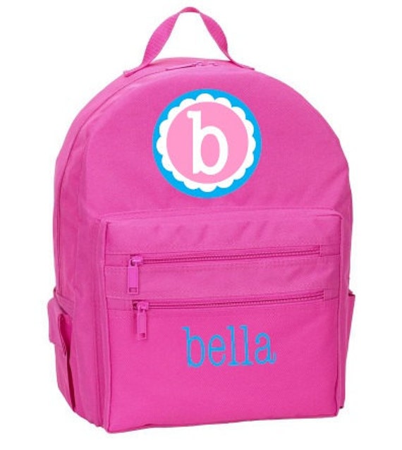 Items similar to Girls Backpack Personalized with Initial and Name on Etsy