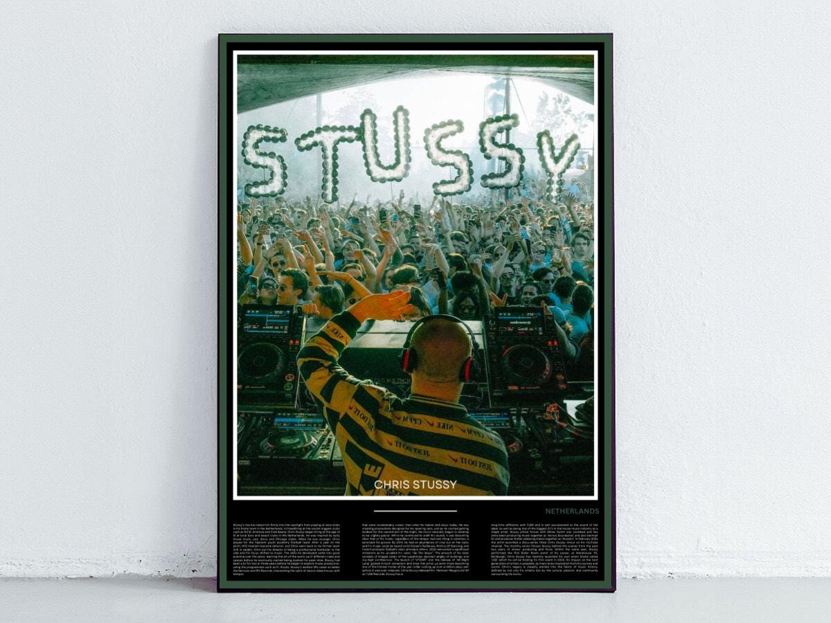 Chris Stussy DJ Print/poster - Etsy