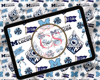 Locomotives Mascot Pattern Velveteen Plush Blanket | School Spirit Throw