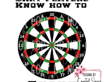 Funny Dartboard PNG: Game Night Shirt Design (Digital Download, 12x12in