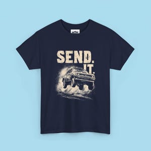 Vintage Rally Car Unisex Heavy Cotton Tee, Rally Racing Shirt, Send It T-Shirt, Motorsport Apparel, Car Enthusiast Gift image 7