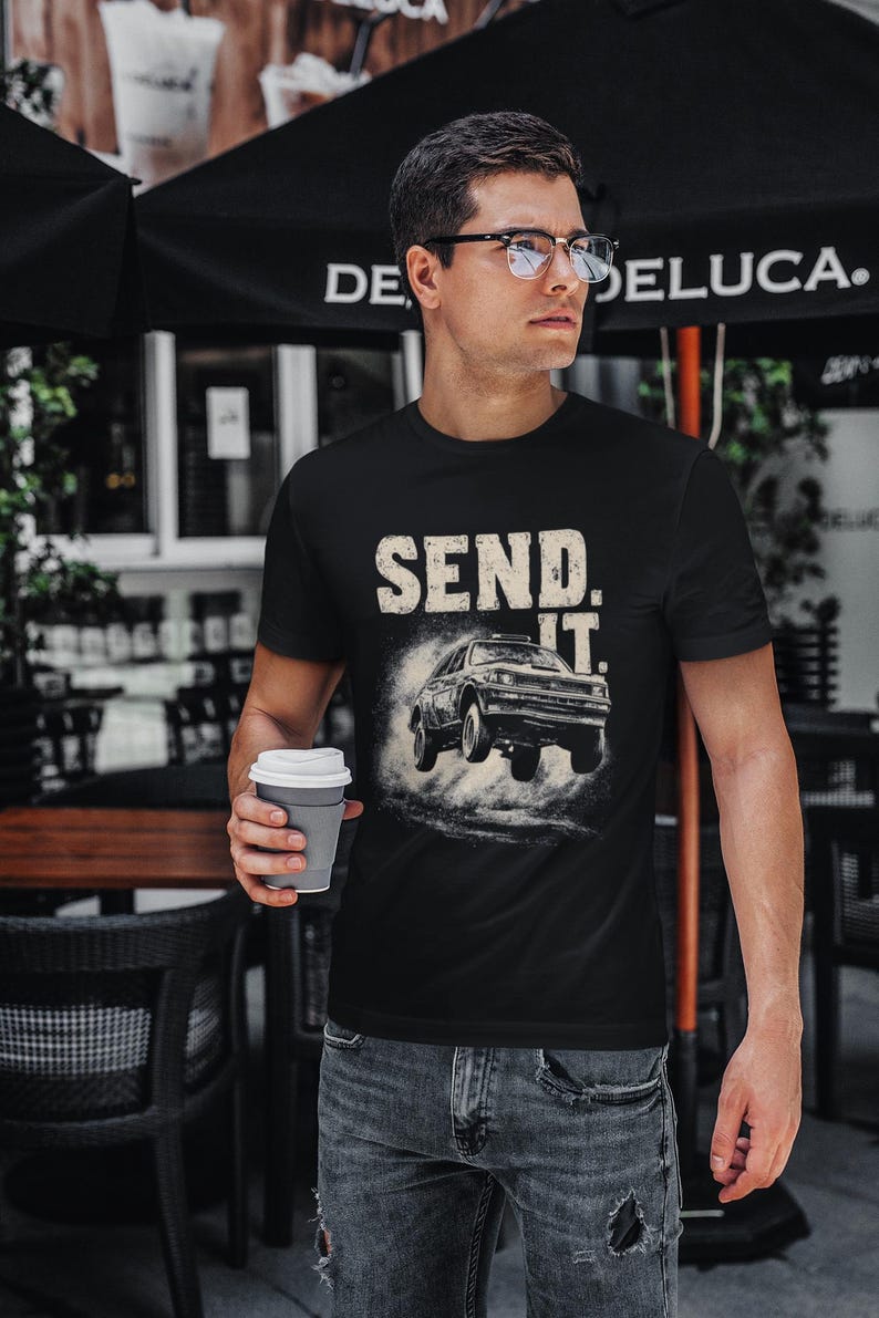 Vintage Rally Car Unisex Heavy Cotton Tee, Rally Racing Shirt, Send It T-Shirt, Motorsport Apparel, Car Enthusiast Gift image 2