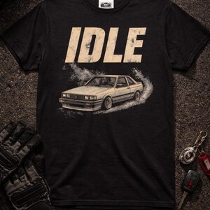 Camiseta JDM para coches, camiseta Idle Car Culture, regalo para entusiastas de los coches japoneses, camiseta Stance para coches, regalo para amantes de los coches imagen 4
