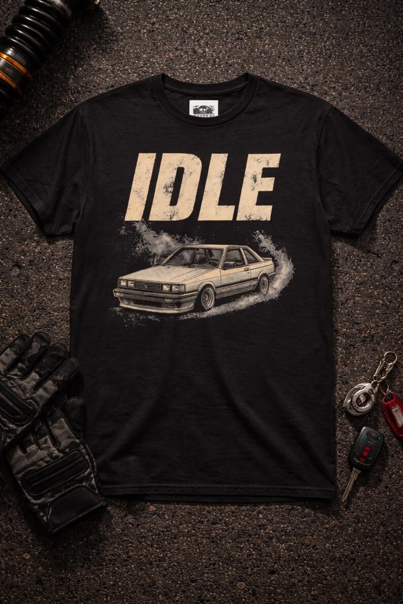 Camiseta JDM para coches, camiseta Idle Car Culture, regalo para entusiastas de los coches japoneses, camiseta Stance para coches, regalo para amantes de los coches imagen 4