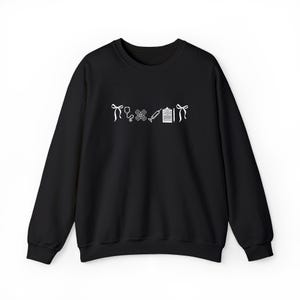 Embroidered Nurse Icon Crewneck Sweatshirt: Unisex Medical Apparel