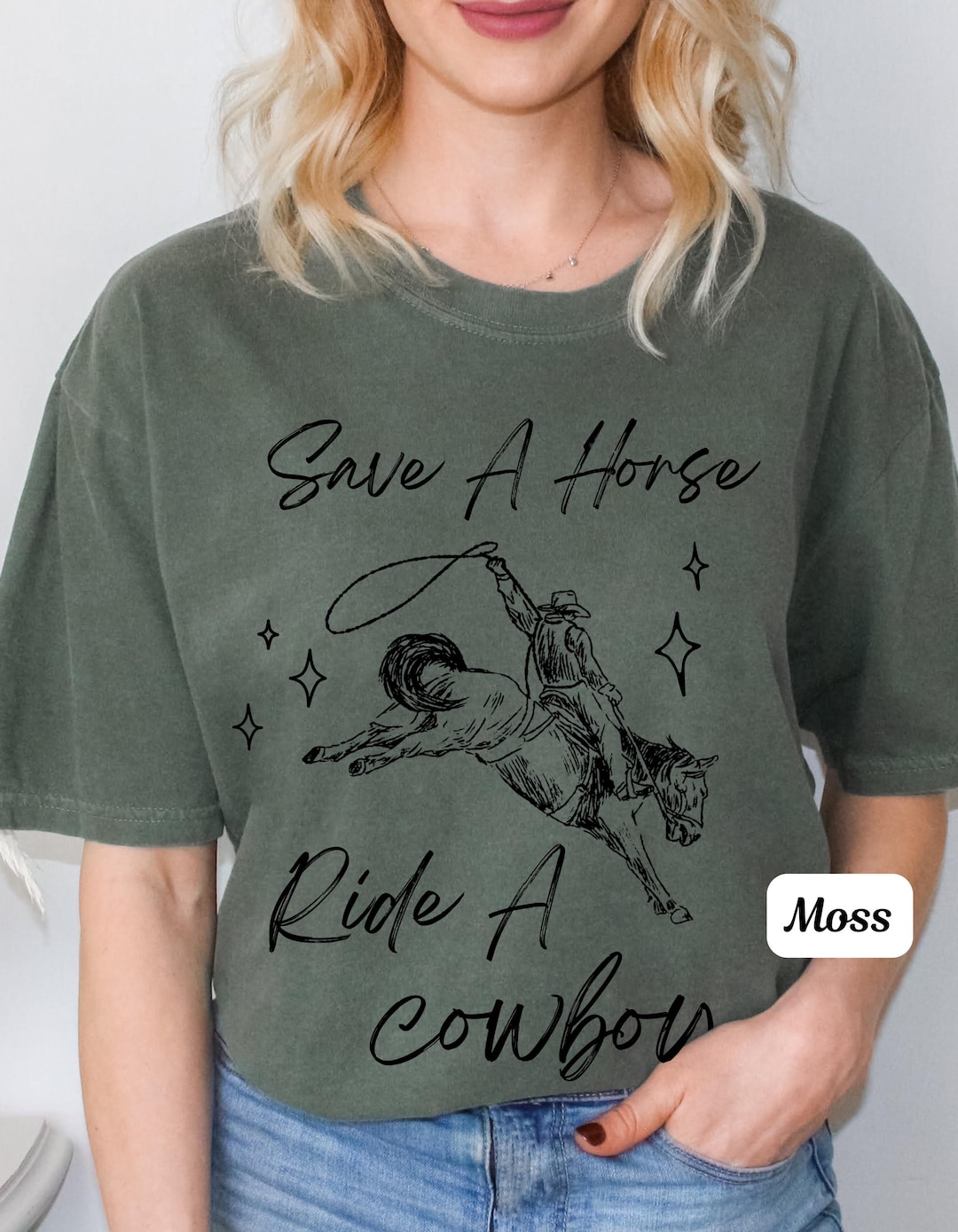 Save a horse, ride a cowboy! Essential T-Shirt for Sale by
