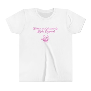 Written and Directed by Sofia Coppola Baby Tee - Aesthetic Graphic T-Shirt - Coquette Baby Tee - Indie Film Lover Gift - Y2K Cropped Tee