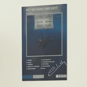 ビリー・アイリッシュ | Hit Me Hard And Soft アルバムポスター | デジタルプリント