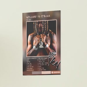 Le roi Von | Bienvenue dans l'affiche de l'album O'Block | Impression numérique