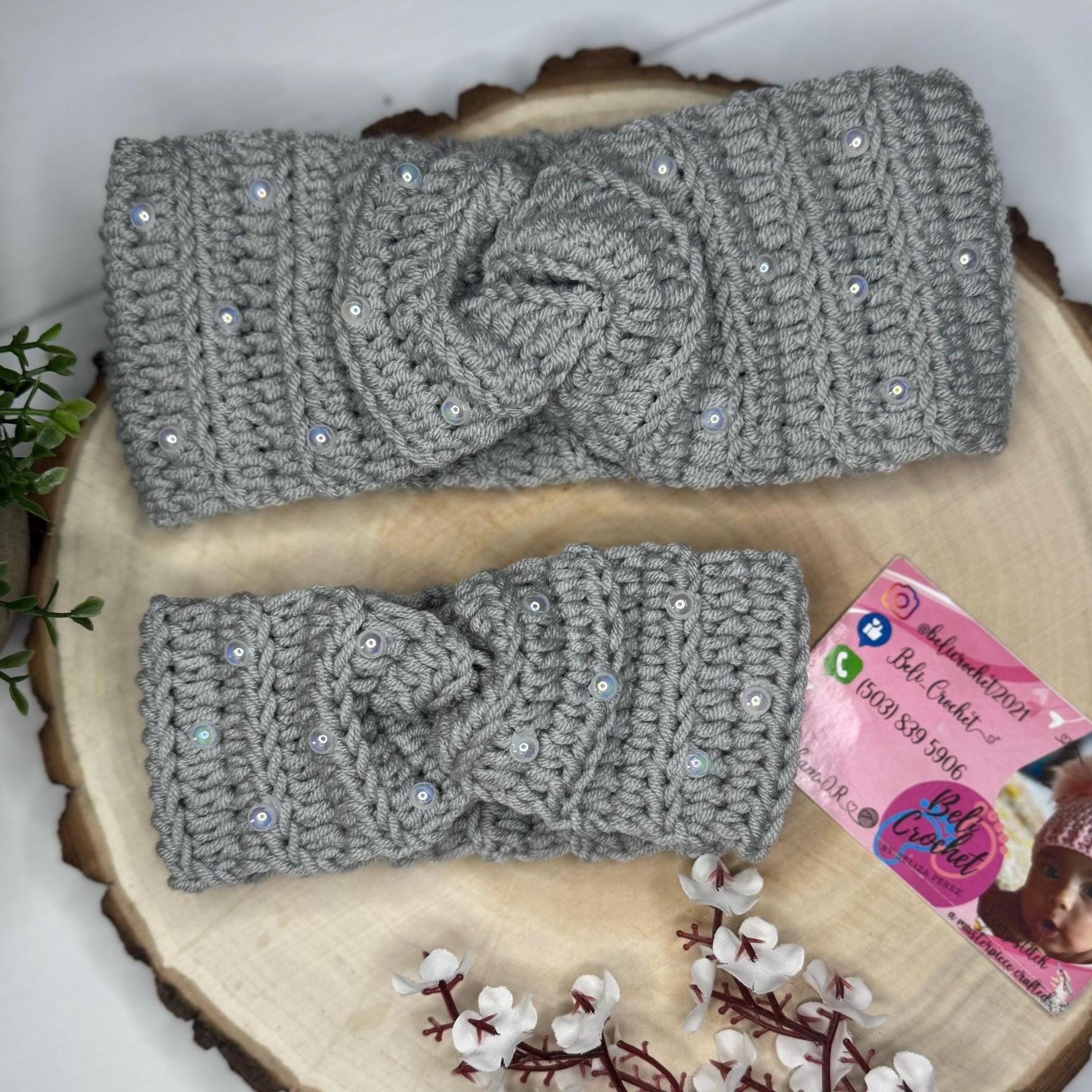Mommy & Me Crochet Headband Set - Handamde With Love - Etsy