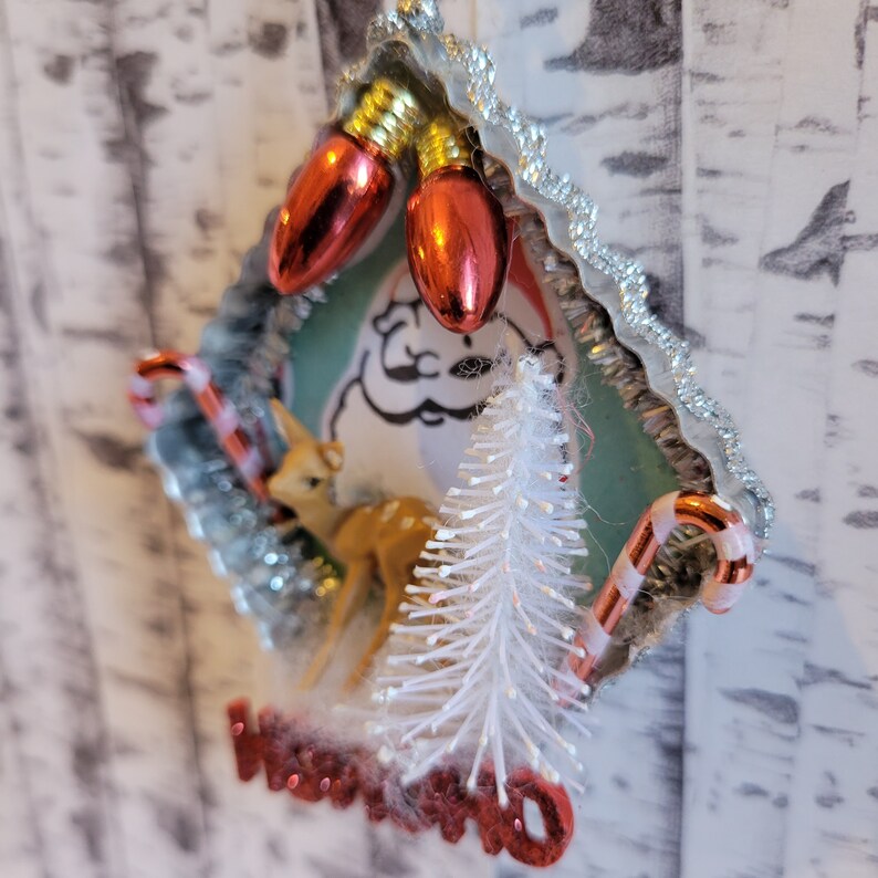Vintage Ornament, Retro Ornament, Kitschy Christmas, Vintage Cookie
