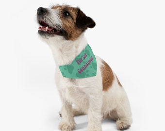 Pet Bandana Collar, pup cup connoisseur , dog bandana, dog lovers gift