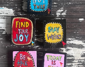 Affirmation Refrigerator Magnet: Inspirational Art Gift