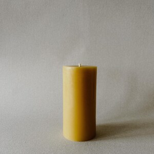 3&quot;x6&quot; Pure Beeswax Pillar Candle