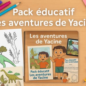 Children&#39;s Digital Book: The Adventures of Yacine PDF + Coloring Pages, HTML Games & Bilingual Bonus