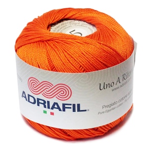 Filato Uno A Ritorto5 100% Cotone Egiziano Mercerizzato per Uncinetto 200m per 50g Ideale per Borse Granny, Accessori e Progetti a Uncinetto