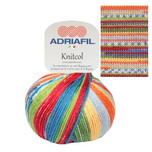 Adriafil Knitcol - Filato Multicolor in Lana Merino Superwash Made in Italy