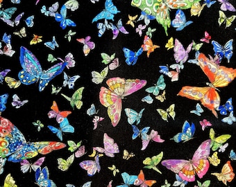 Michael Miller Butterfly Fabric: 'Take Flight' Cotton Quilting Material