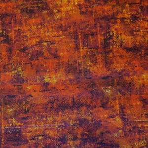 Rust Orange Brown Cotton Fabric: QT Fabrics Painterly Texture Blender Quilting Material