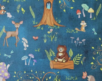 Enchanted Forest Fabric: Whimsical Creatures, Magical Trees - Windham Fabrics