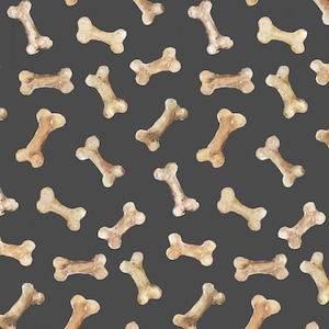 DOG BONES fabric print, Clothworks, 100% cotton quilting and novelty fabric, dog toy and treat design, pet material for sewing crafts!